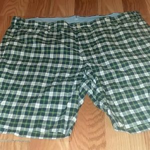 Plaid polo shorts size 40